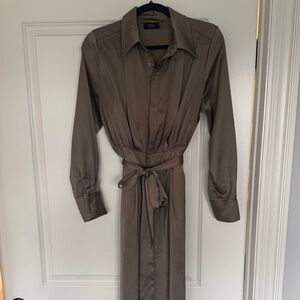 Vici Taupe Long-Sleeve Dress
